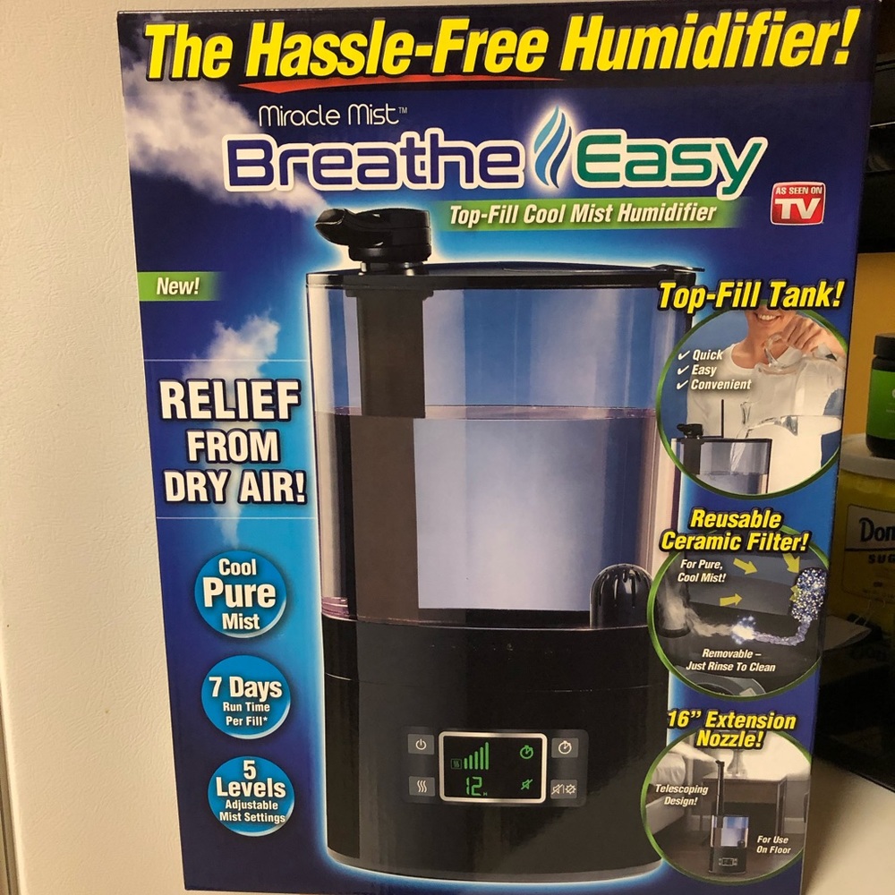 AS SEEN ON TV- Miracle mist humidifier